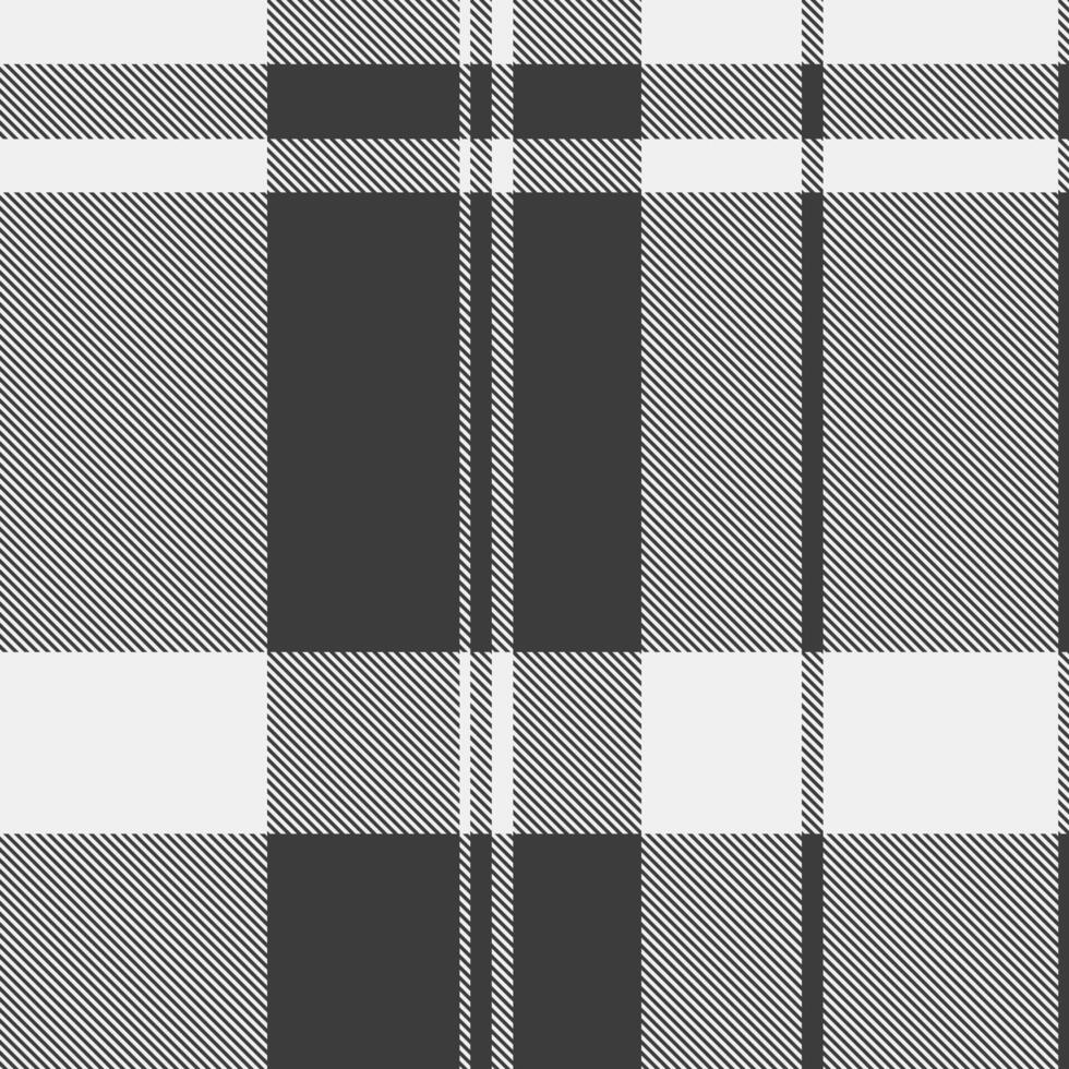 Stylish grayscale plaid pattern. Modern geometric design ideal for textile prints, website backgrounds, or packaging. Clean lines subtle texture create a sophisticated, versatile image. vector