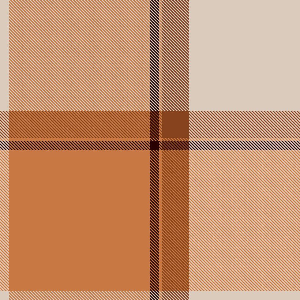 Form texture seamless pattern, trendy fabric tartan textile. Kingdom background plaid check in orange and light colors. vector