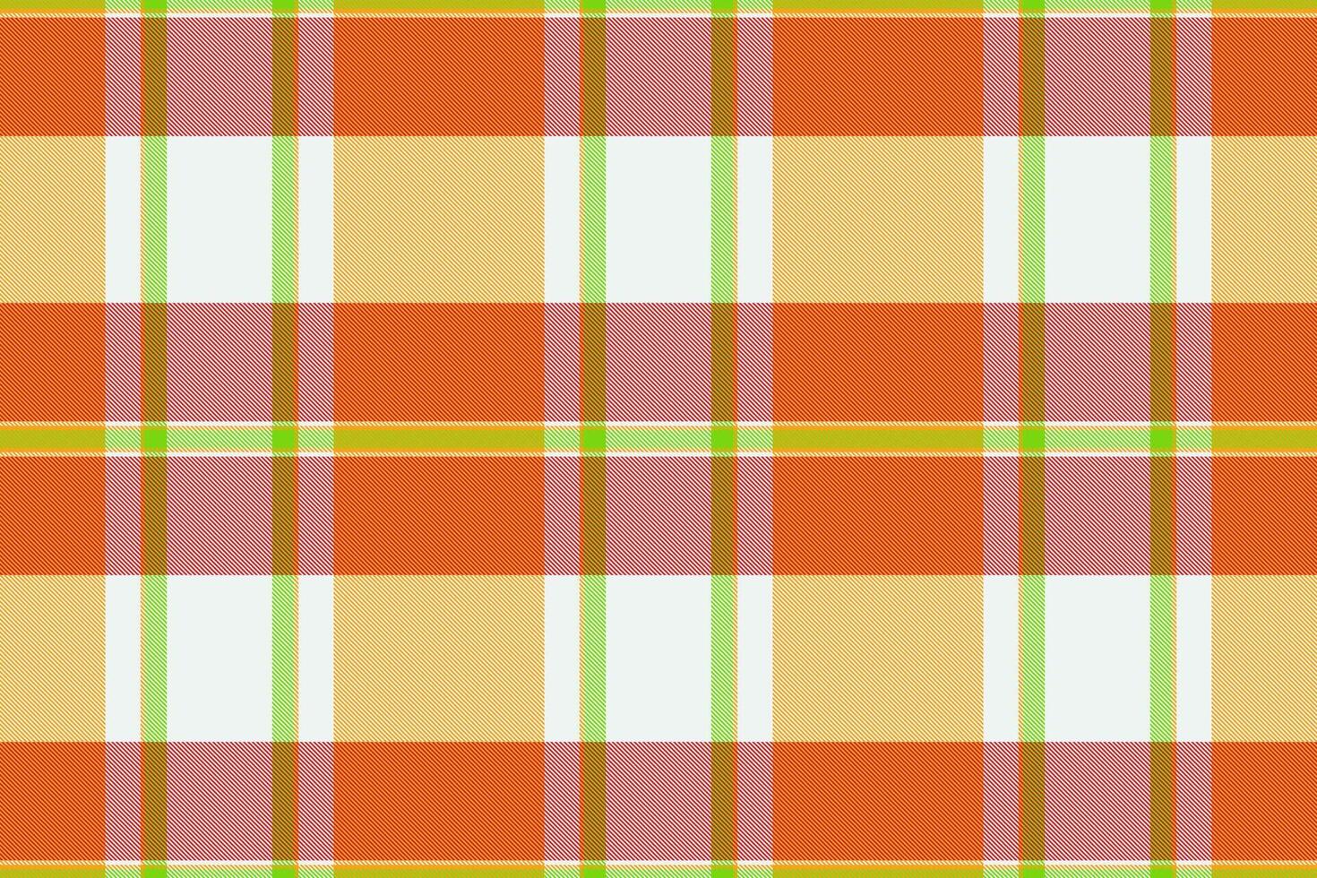 Sample texture pattern plaid, adorable tartan seamless textile. Dimensional fabric background check in red and amber colors. vector