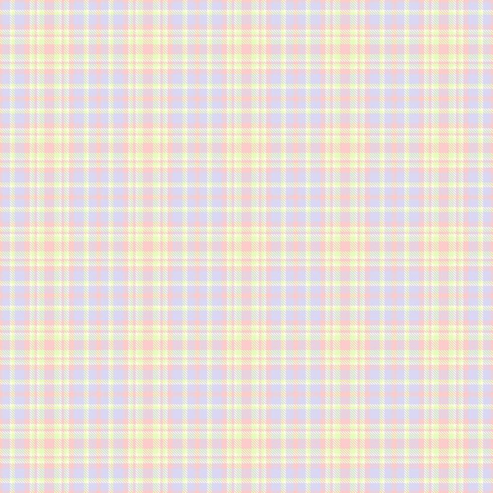 Customer plaid seamless tartan, filigree fabric check. Dress textile pattern background texture in light and light yellow colors. vector