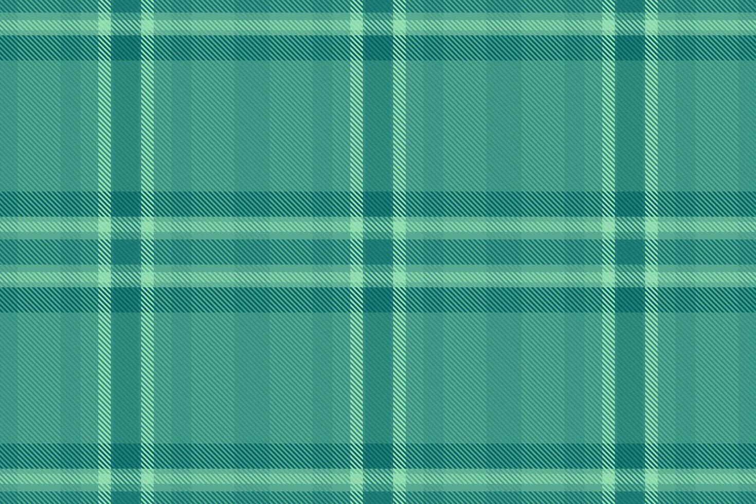 Elegant plaid background, elementary tartan pattern check. Gingham fabric texture textile seamless in teal and green colors. vector