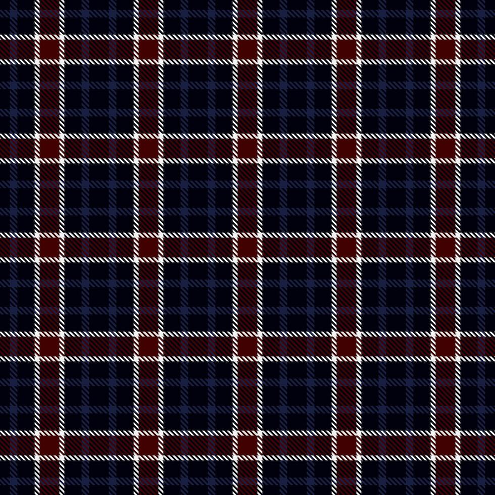 Merry textile check plaid, checked pattern background. Flow fabric tartan texture seamless in dark and black colors. vector
