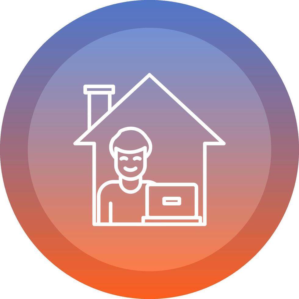 Work From Home Icon Symbol vector