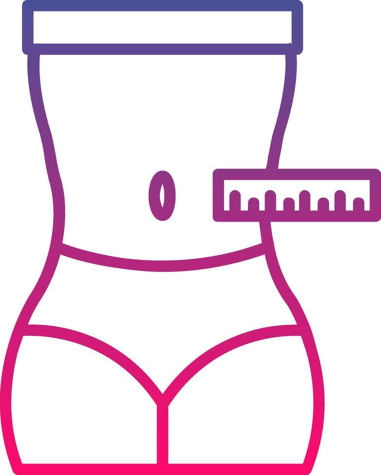 Waist Icon Symbol vector