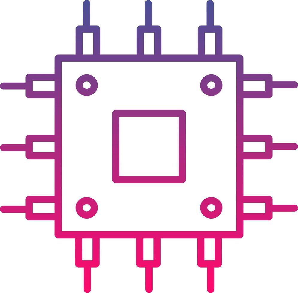 Chip Icon Symbol Art vector