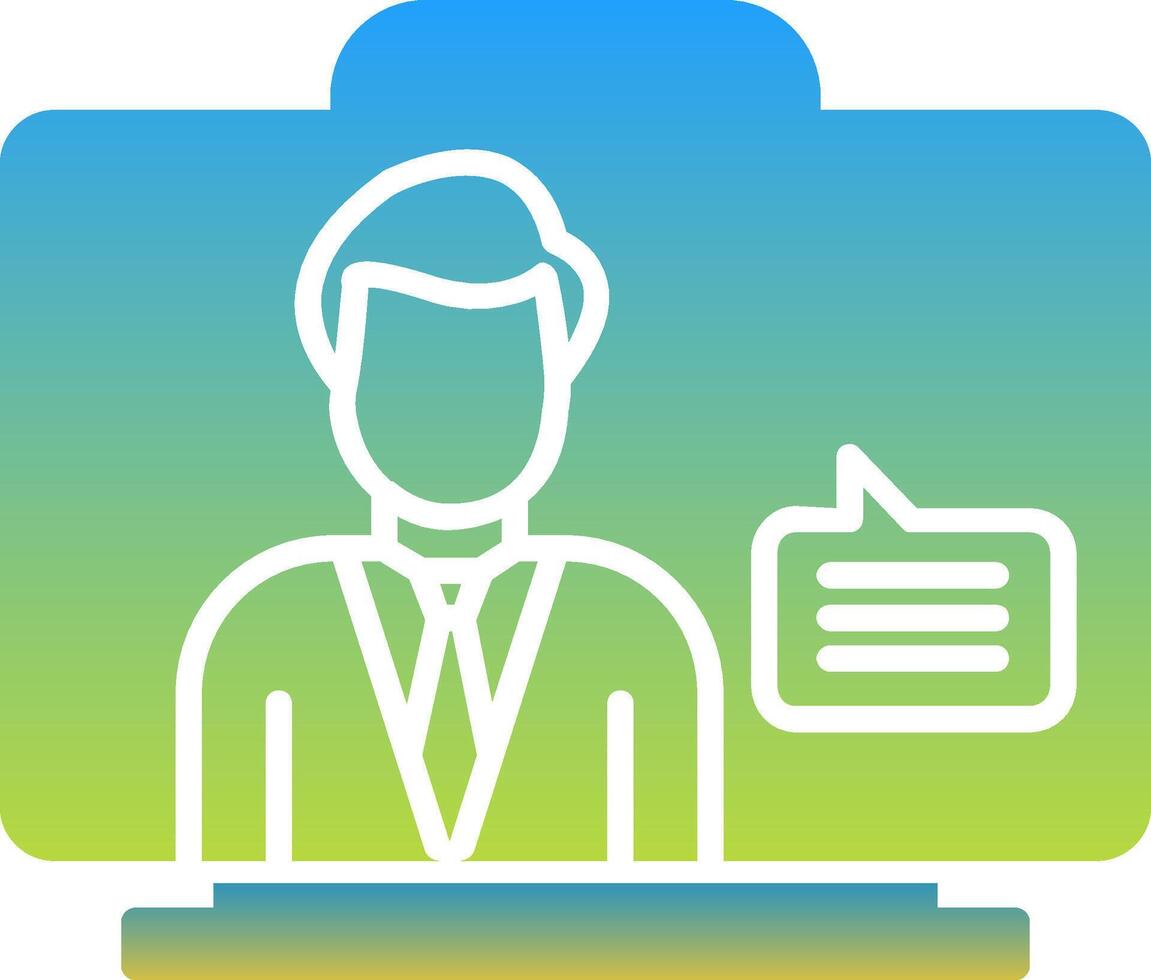 Virtual Assistant Icon Symbol Art vector