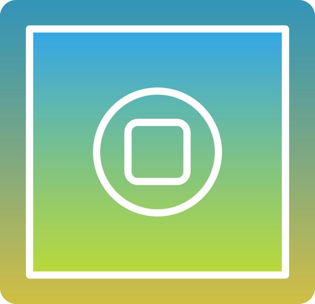 Stop Button Icon Symbol Art vector