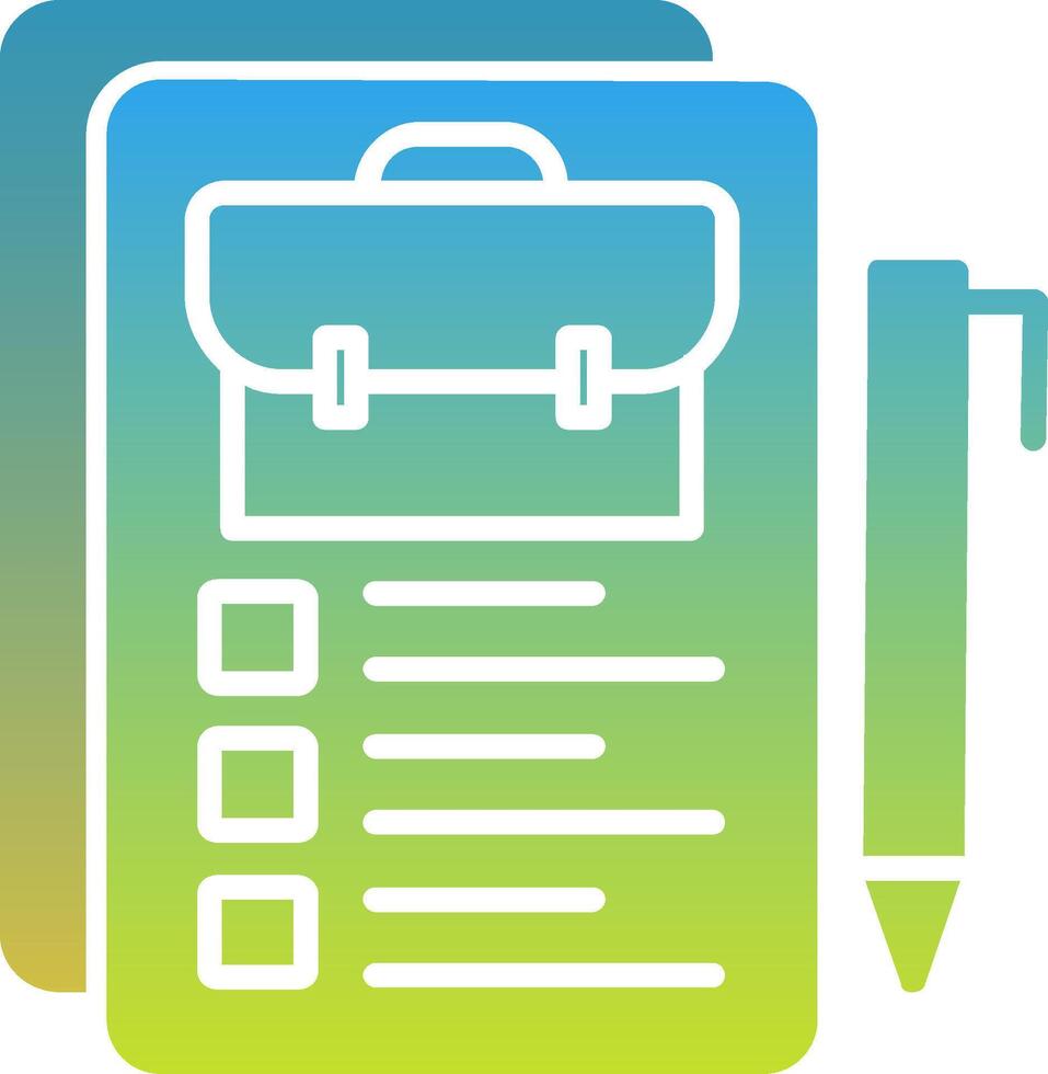 Job Description Icon Symbol Art vector