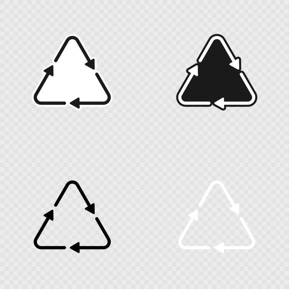 Recycle symbol mockup, illustration. vector
