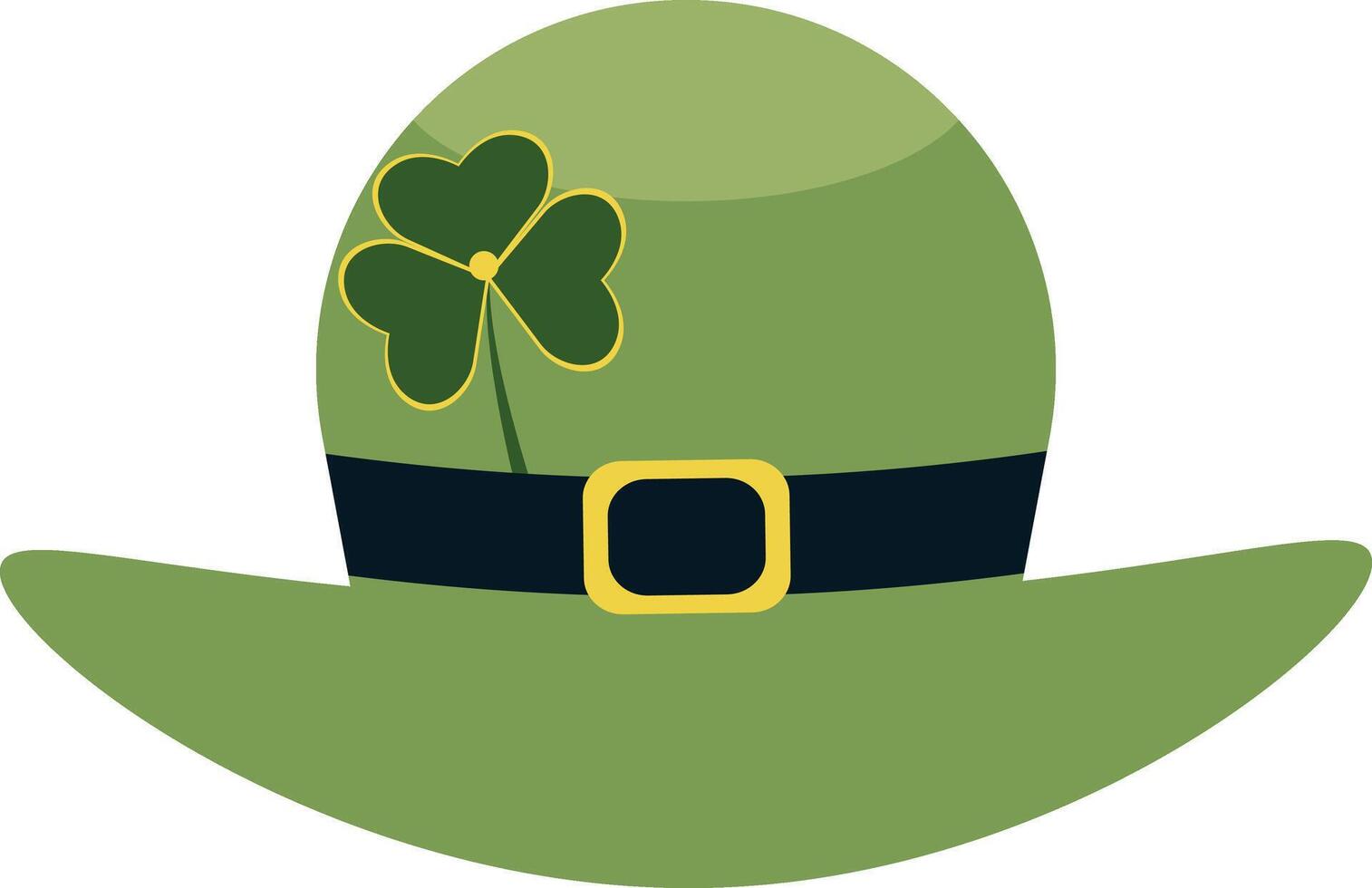 St Patricks Day Hat on White Background vector