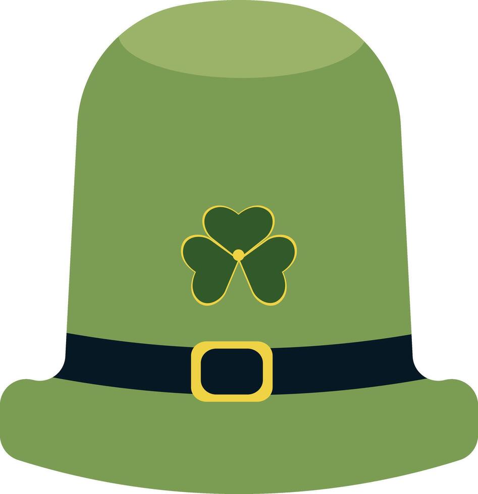 St Patricks Day Hat in Cartoon Design vector
