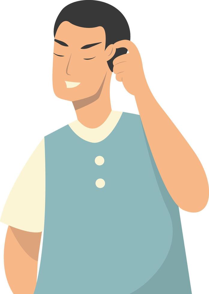 Illustration of People Confused and Thinking. vector