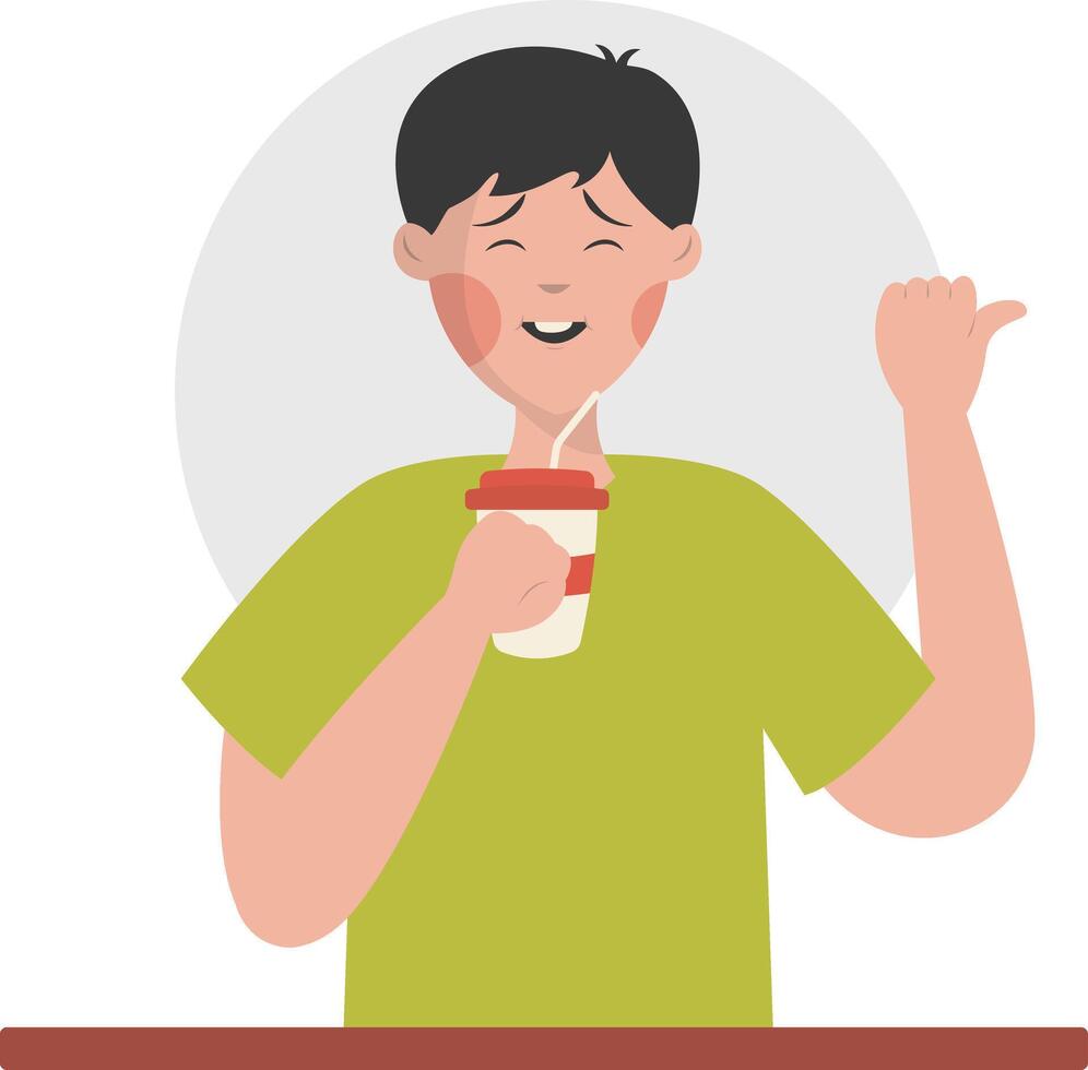 People Eating Delicious Food vector