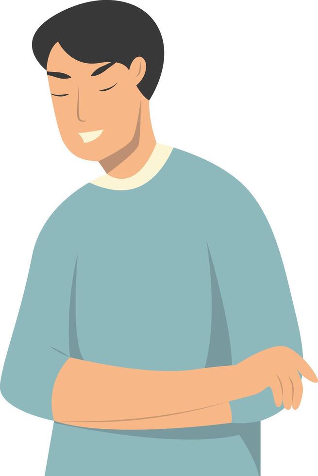 Illustration of People Confused and Thinking in Flat Design vector