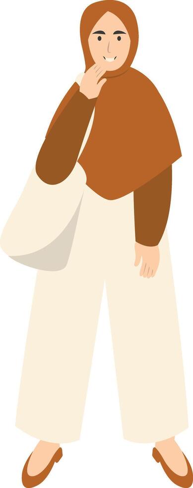 Hijab Girl Fashion vector