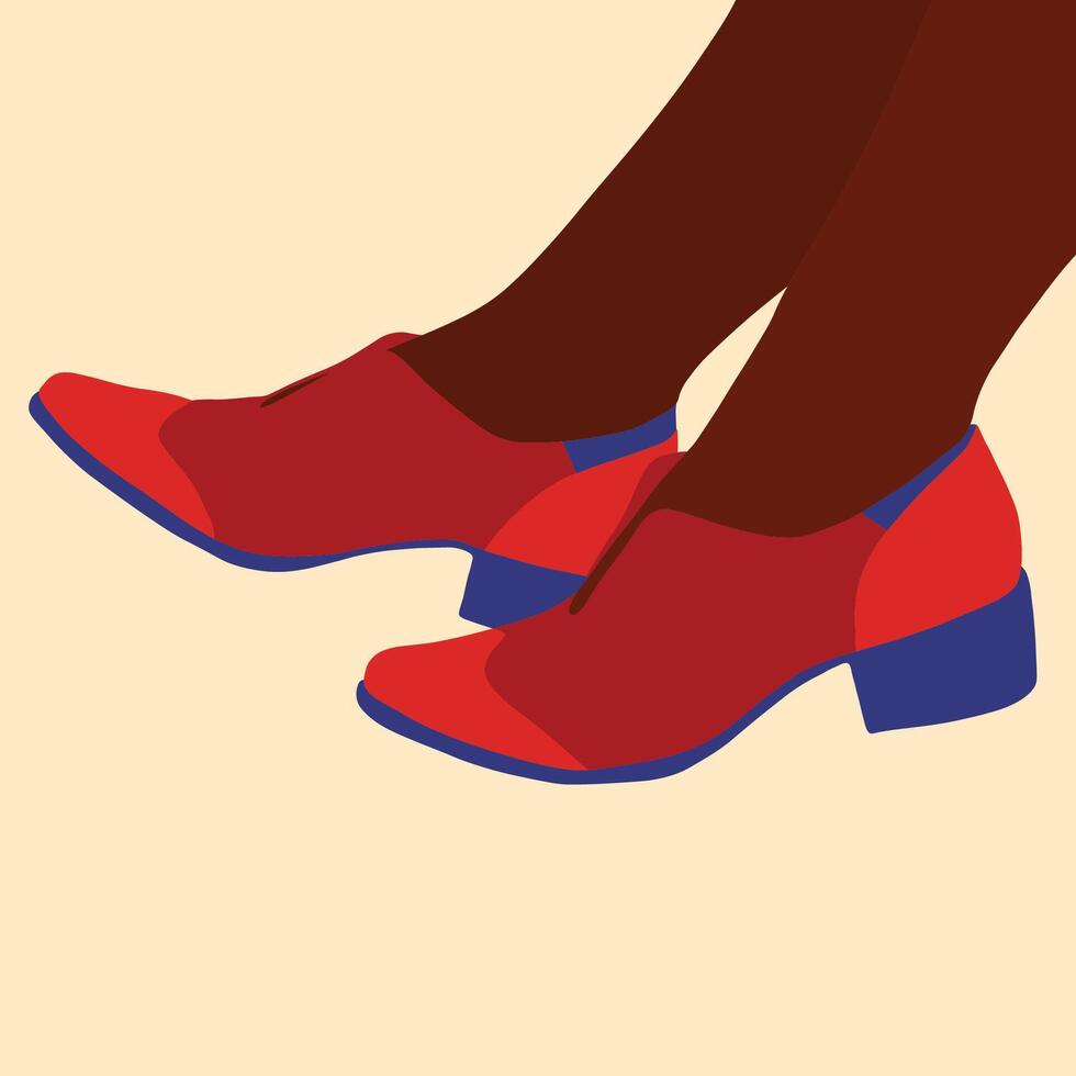 Simple female shoes vector