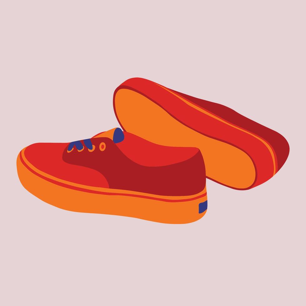 Stylish sneakers for woman vector