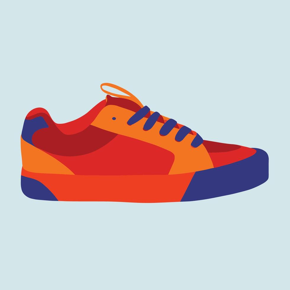 Colorful illustration of sneakers vector