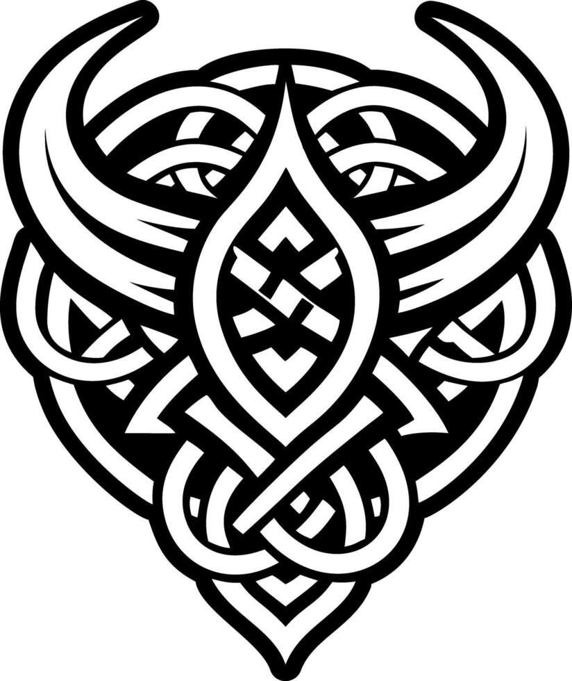 A glyph style icon of mead horns symbol vector