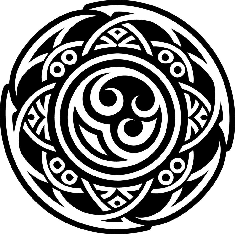 A solid style icon of sacred moon symbol vector