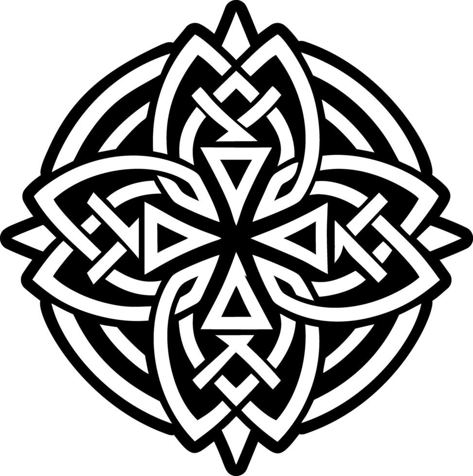 A solid style icon of ancient rune symbol vector