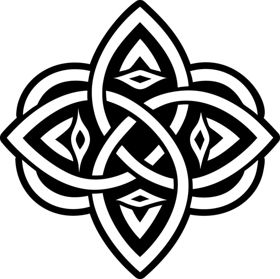 A glyph style icon of celtic air symbol vector