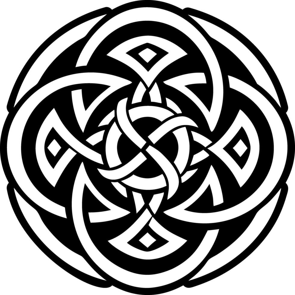 Symbol knot icon in solid style vector