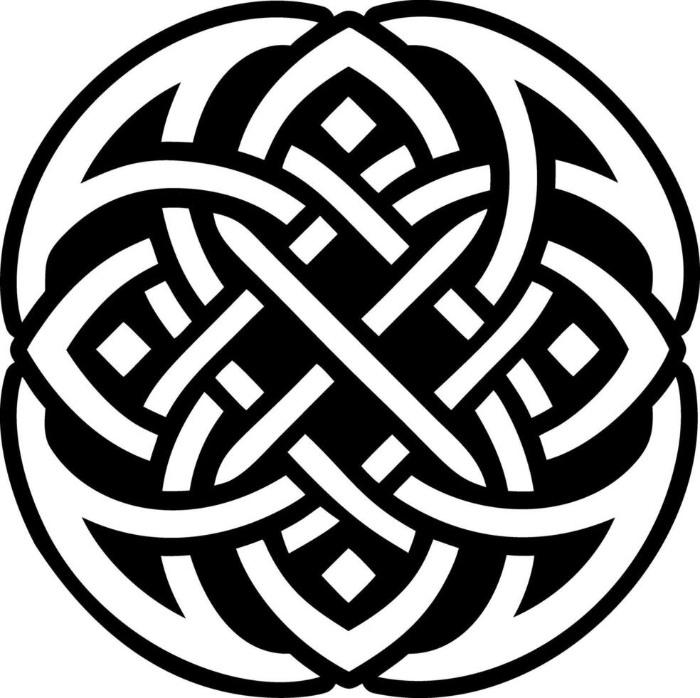 A filled style icon of dara knot symbol vector