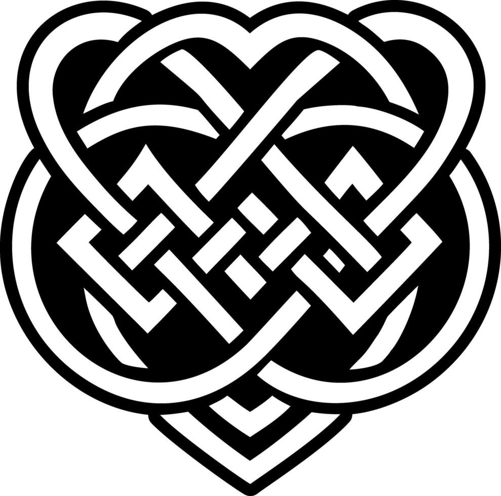 Double knot icon in solid style vector