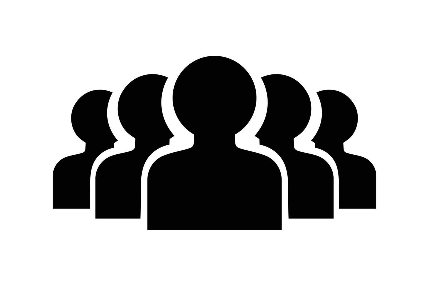 Social Network Users Icon for Digital Marketing, group of people icon, group of users icon, team members icon, user profile vector
