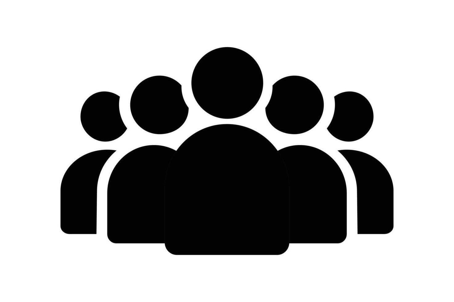 Group of Users Icon for Community and Networking, group of people icon, group of users icon, team members icon, user profile vector