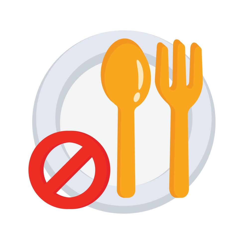 Get this amazing icon of fasting in modern design style vector