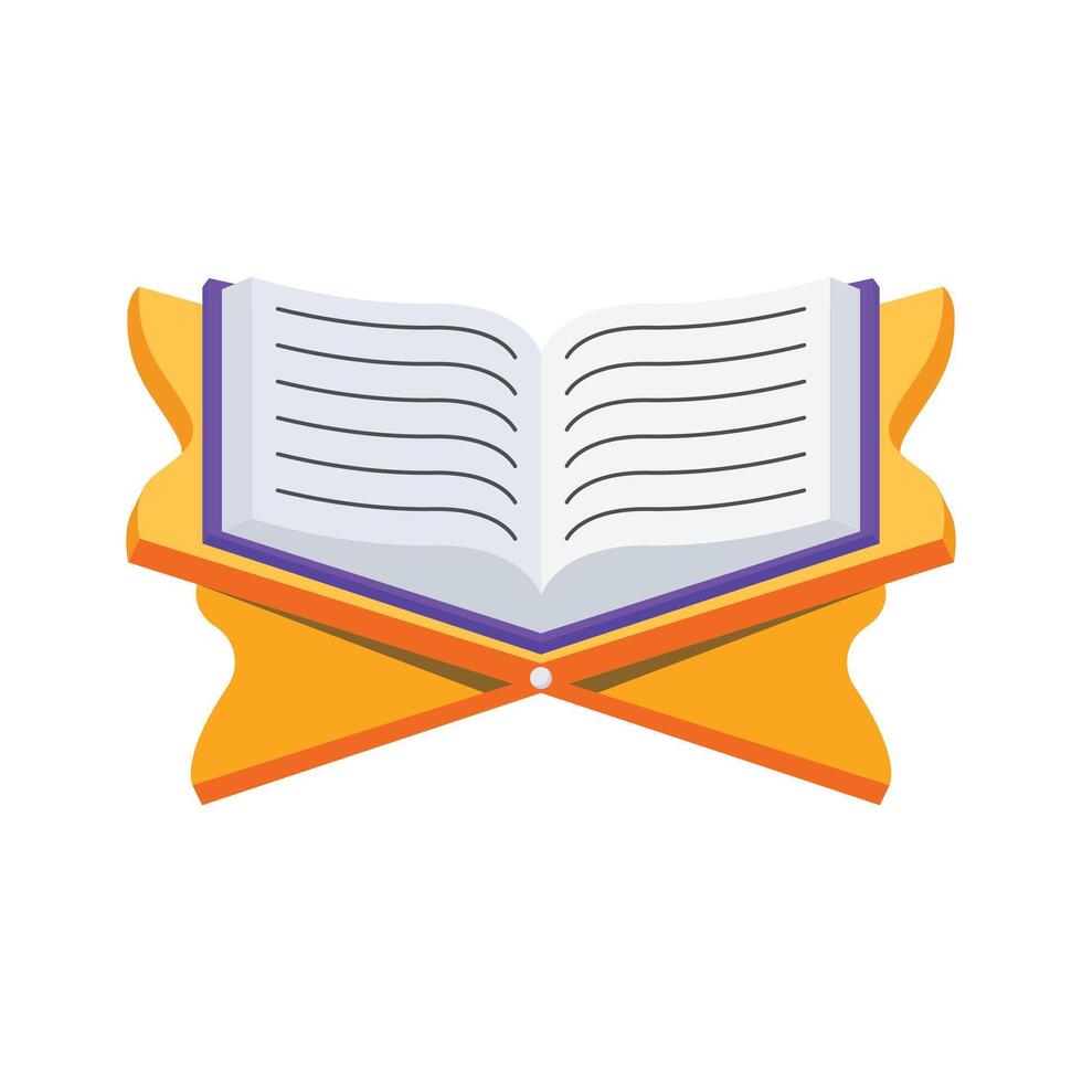 The holy Quran, central to Ramadan prayers and spiritual readings., vector