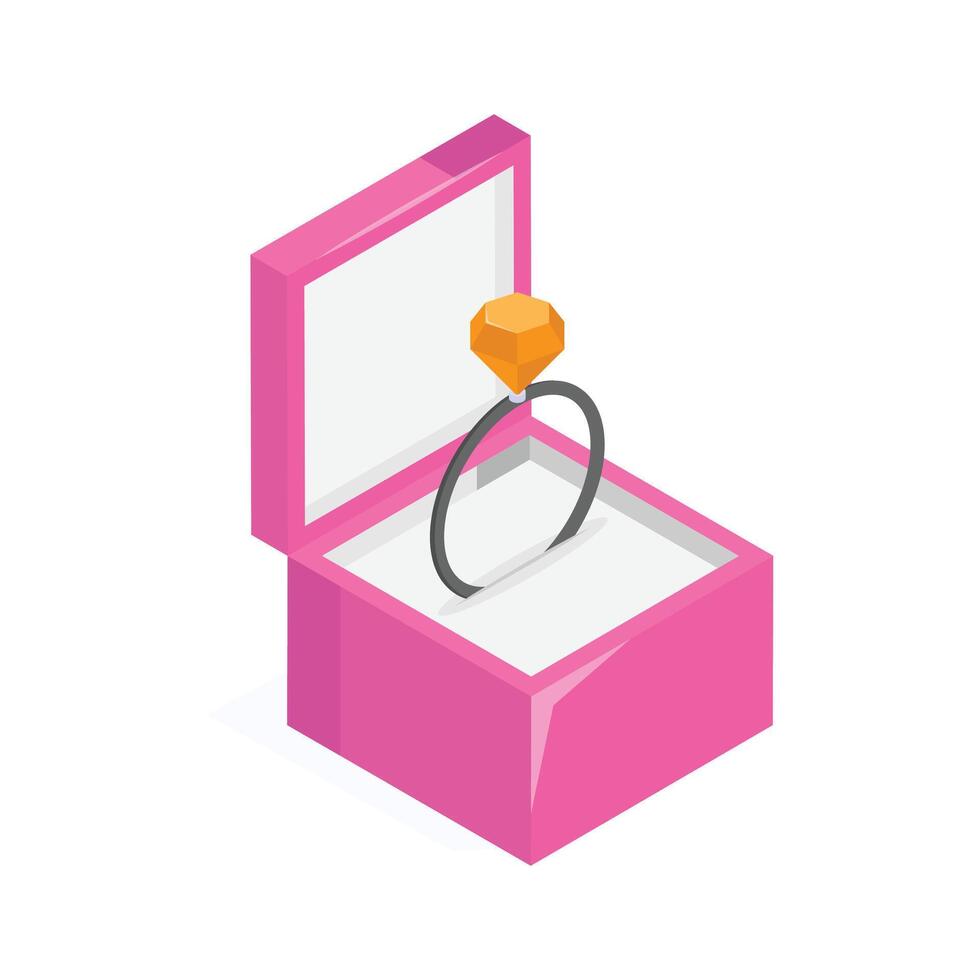 Ready to use icon of diamond ring in modern style vector