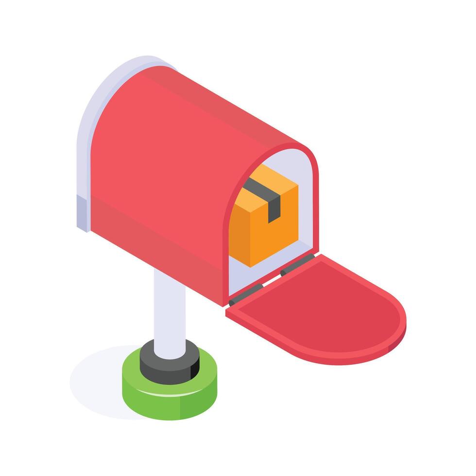 Get this amazing icon of mailbox in modern design style vector