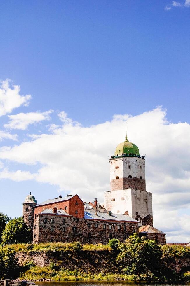 Vyborg, Russia, 22 May 2024, Handsome Fortress old town, Russia stone heritage, fortification building photo
