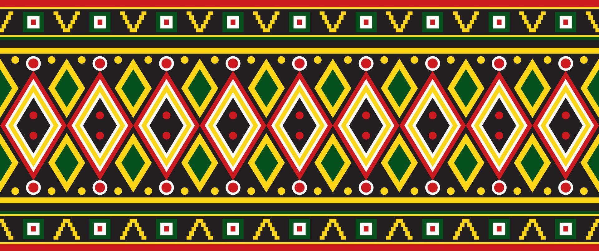 set of seamless Indian patterns. National seamless ornaments, borders, frames. colored decorations of the peoples of South America, Maya, Inca, Aztecs. Print for fabric, paper, textile and clothing vector