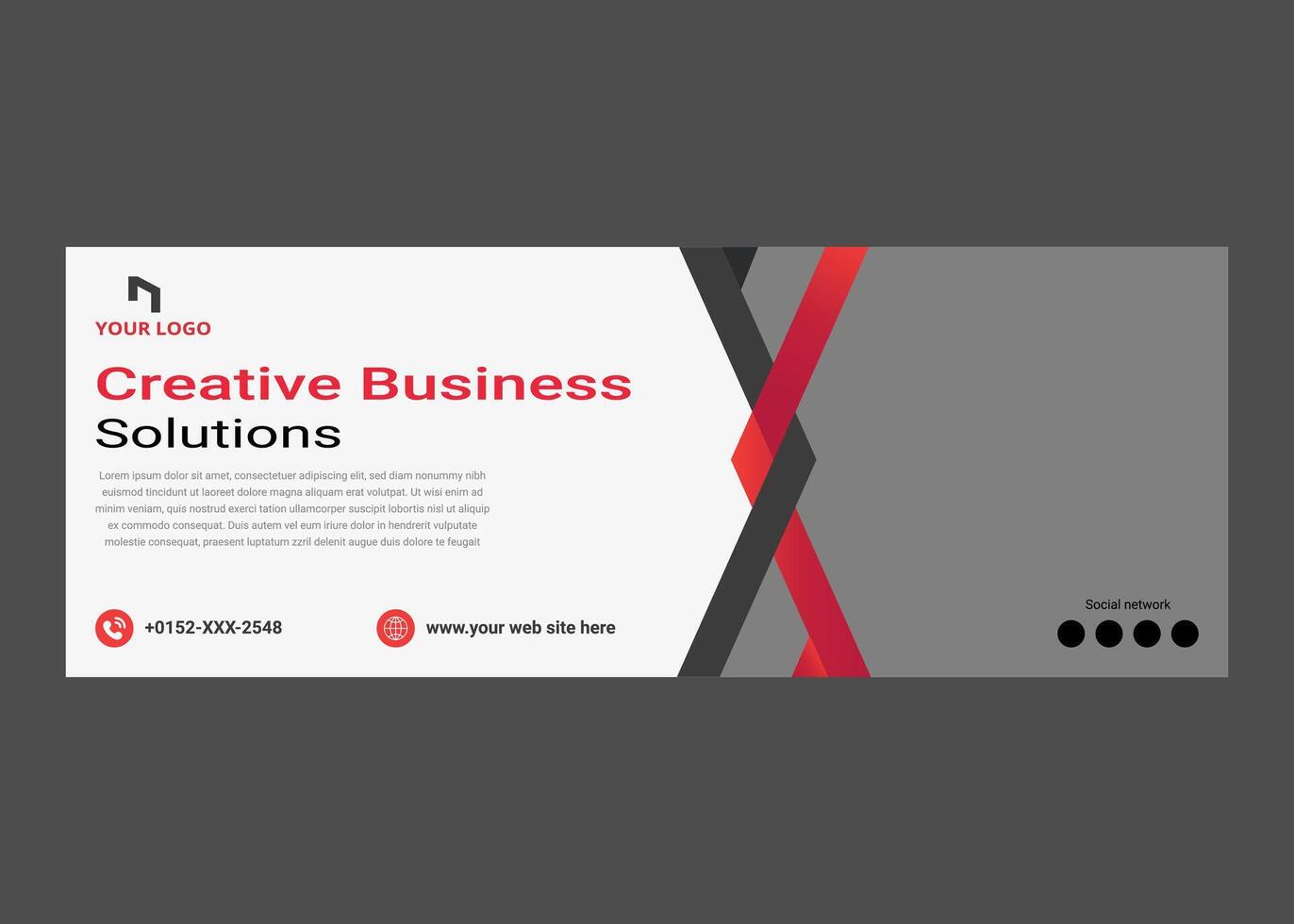 Business templates. Easy editable abstract design template vector