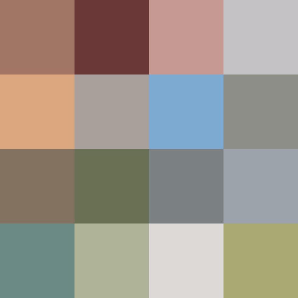Trendy Modern Newest Neutral Color Palette vector