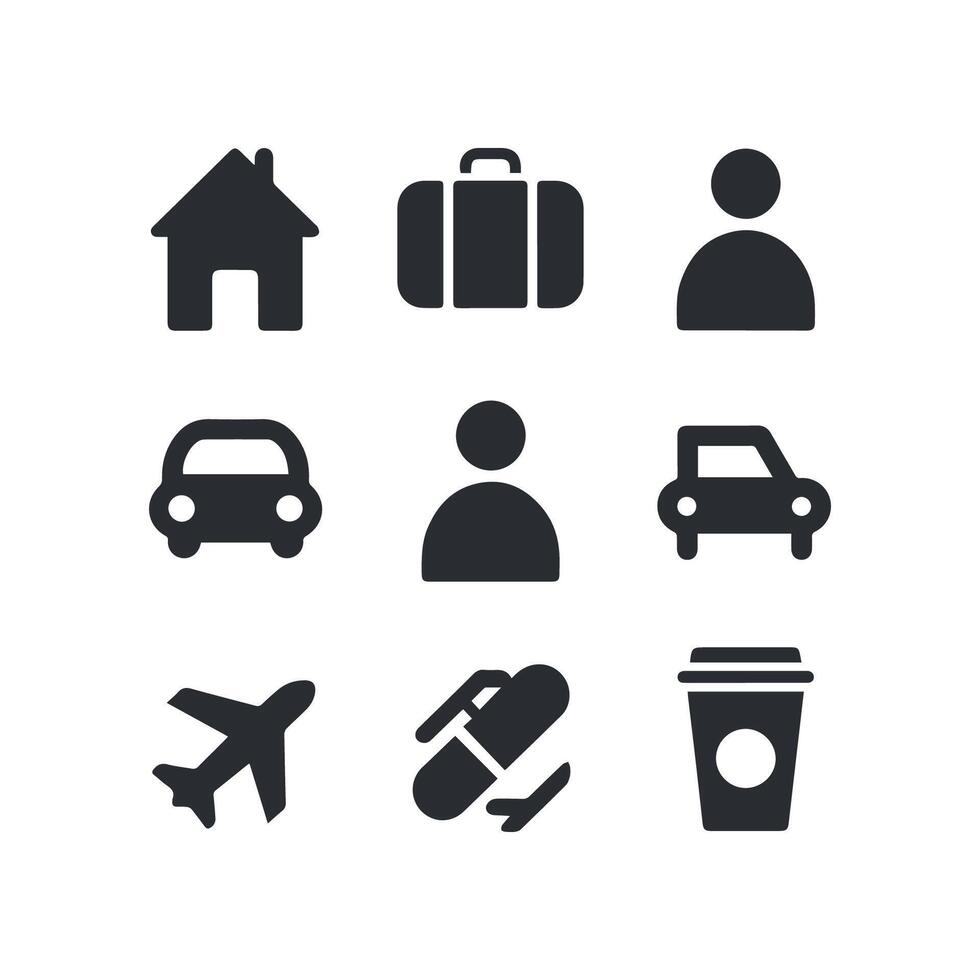 Newest Travel Icons Collectio Set vector