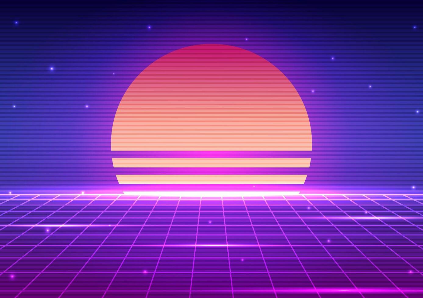 Digital Retro background 002 vector