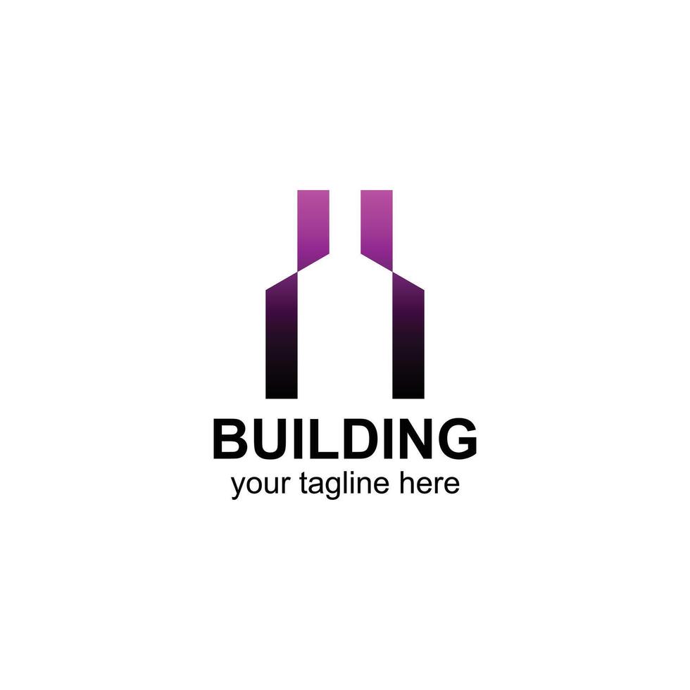 letter a logo icon for building with creative illustration vector