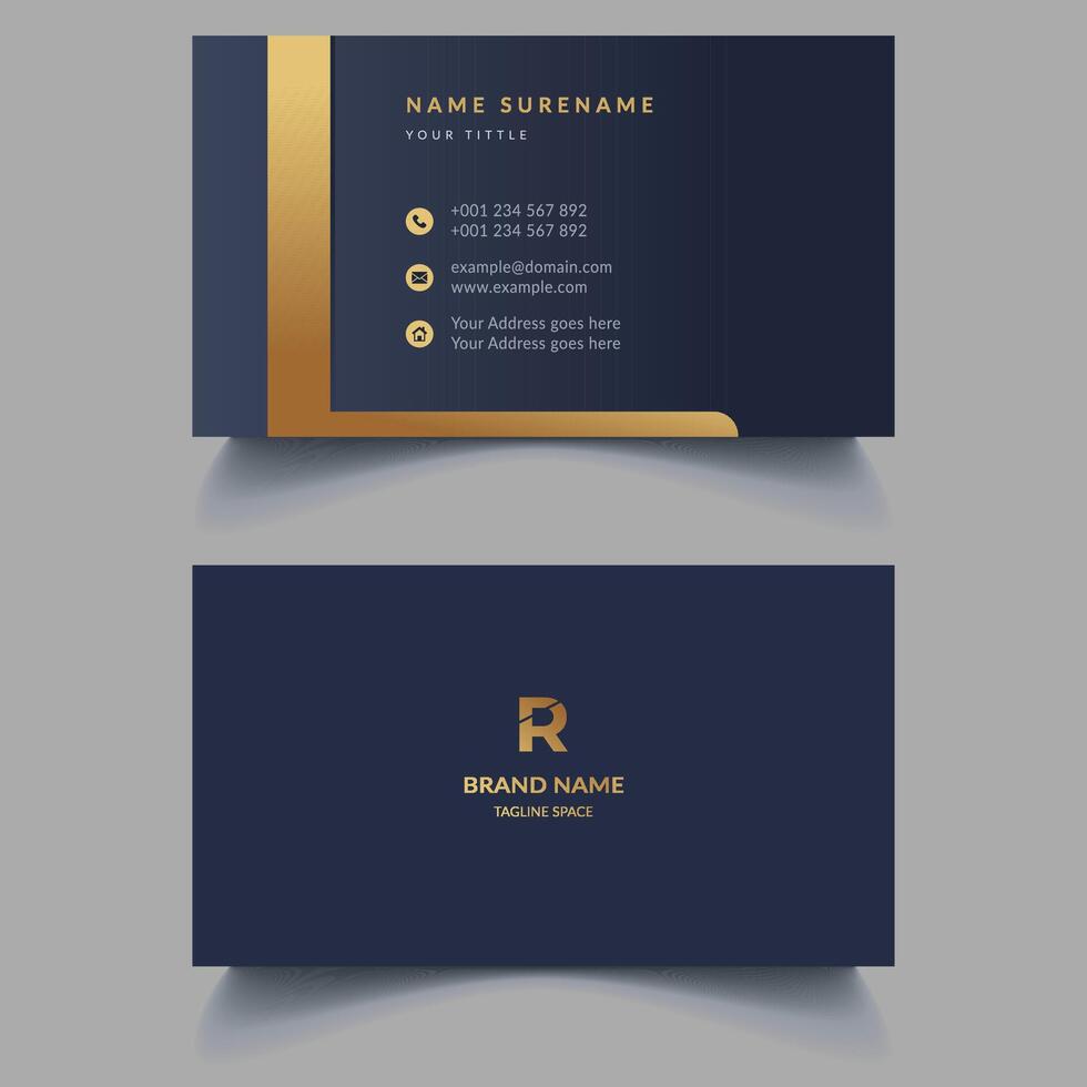 Corporate Business Card Template. vector