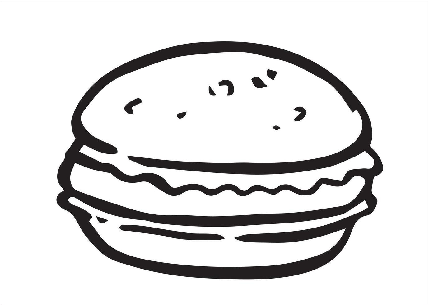 illustration in doodle style. macaron cookies vector
