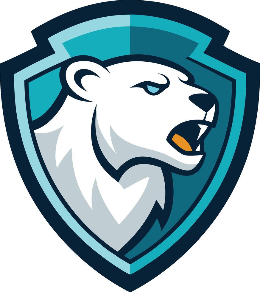 Black Bear Badge Design vector