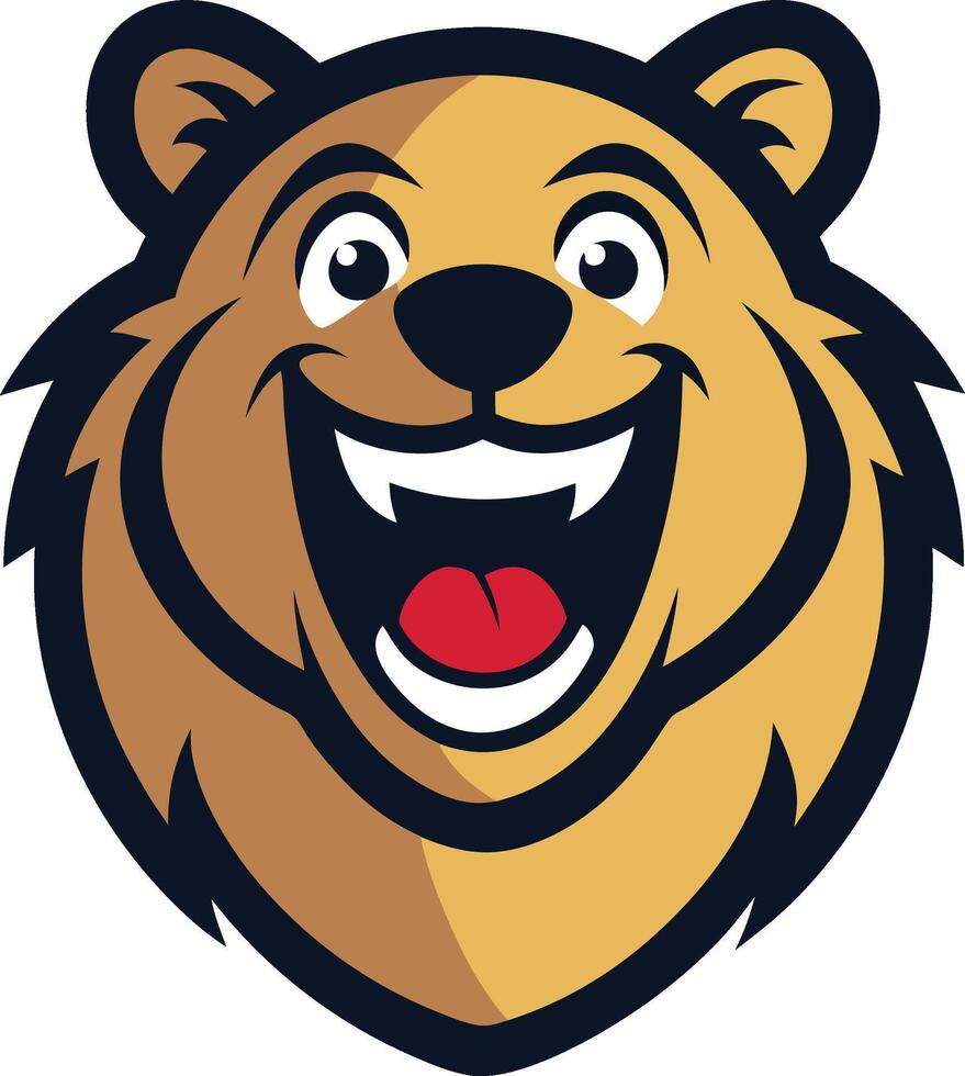 Wild Bear Head Logo Template vector
