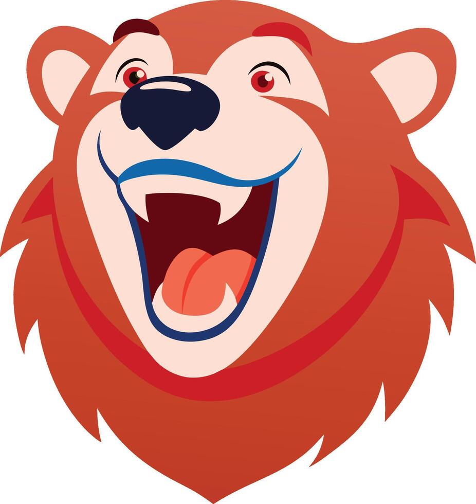 Nature-Inspired Bear Emblem vector