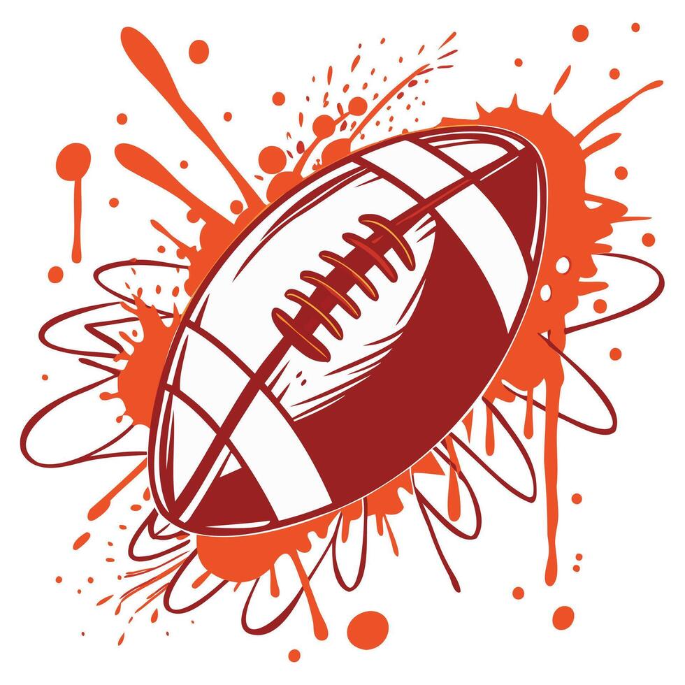 Rugby in Motion, Creative Graphics for Football Enthusiasts vector