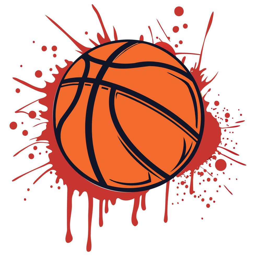 Slam Dunk Aesthetics, Creative Basketball Design vector