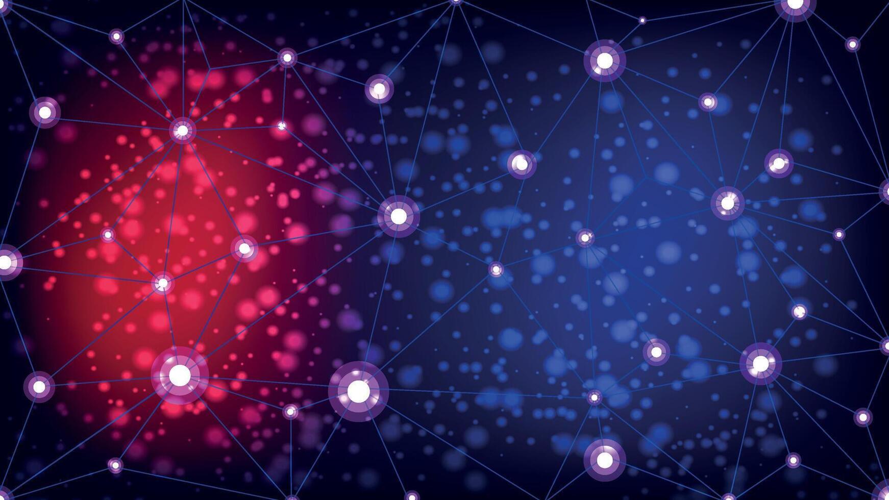 abstract network background with connected dots and circles, abstract christmas lights background, Abstract Network Connection vector